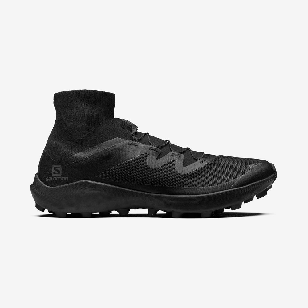 Salomon Singapore Mens Sneakers - S/LAB CROSS LTD Black | 27180-OCAN